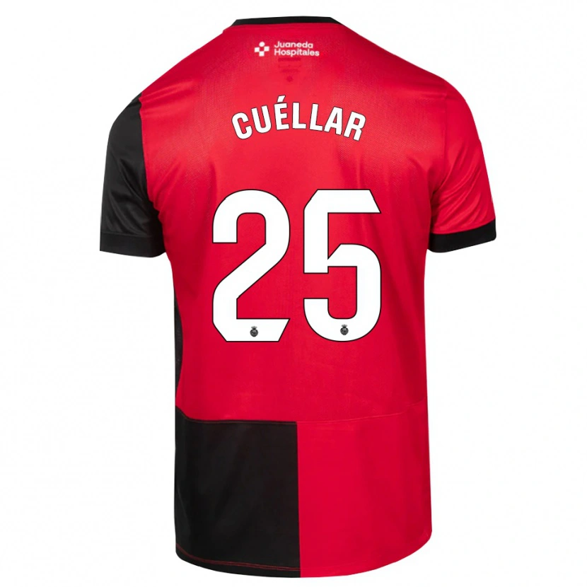 Danxen Dames Iván Cuéllar #25 Zwart Rood Wit Thuisshirt Thuistenue 2026/27 T-Shirt