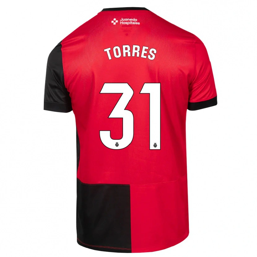 Danxen Dames Adriano Torres #31 Zwart Rood Wit Thuisshirt Thuistenue 2026/27 T-Shirt