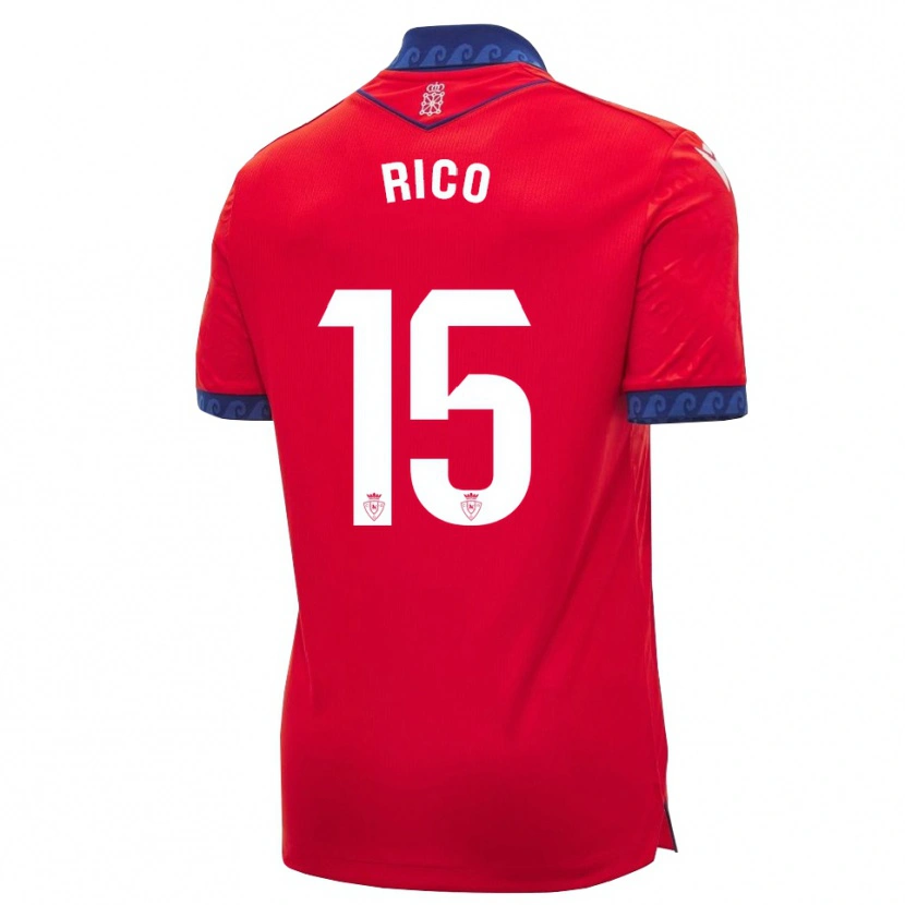 Danxen Dames Diego Rico #15 Rood Marineblauw Wit Thuisshirt Thuistenue 2026/27 T-Shirt
