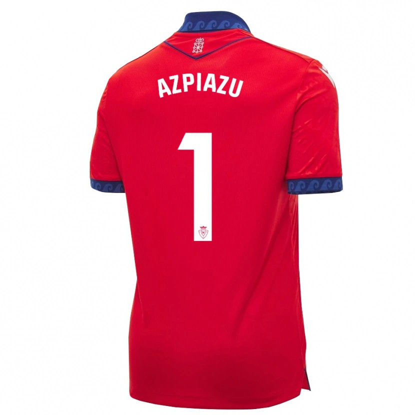 Danxen Dames Nahia Azpiazu Moreno #1 Rood Marineblauw Wit Thuisshirt Thuistenue 2026/27 T-Shirt