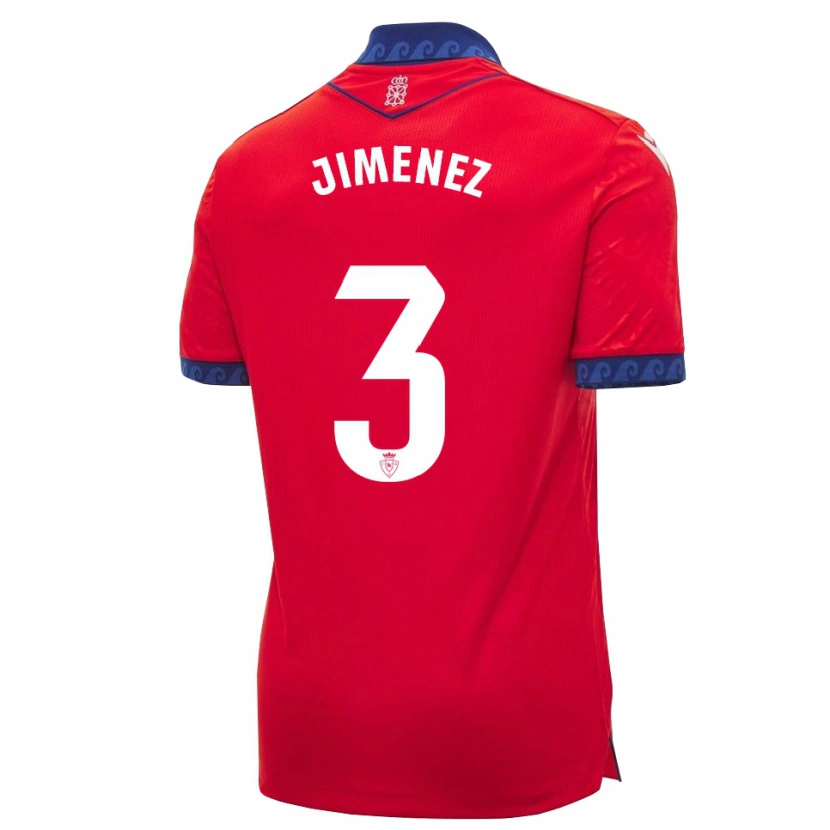 Danxen Dames Álex Jimenez #3 Rood Marineblauw Wit Thuisshirt Thuistenue 2026/27 T-Shirt