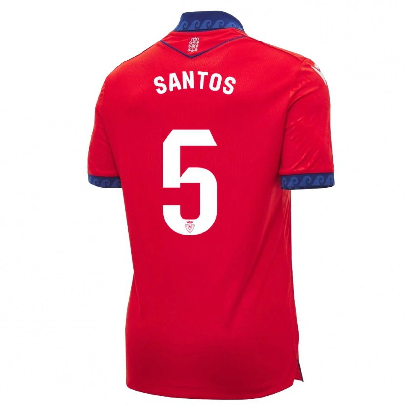 Danxen Dames Unai Santos #5 Rood Marineblauw Wit Thuisshirt Thuistenue 2026/27 T-Shirt
