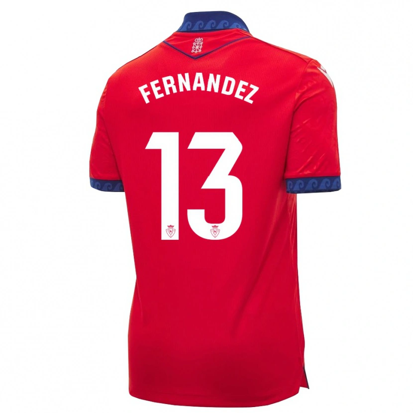Danxen Dames Aitor Fernández #13 Rood Marineblauw Wit Thuisshirt Thuistenue 2026/27 T-Shirt