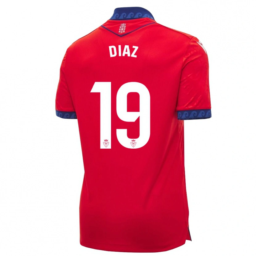 Danxen Dames Lucas Diaz #19 Rood Marineblauw Wit Thuisshirt Thuistenue 2026/27 T-Shirt