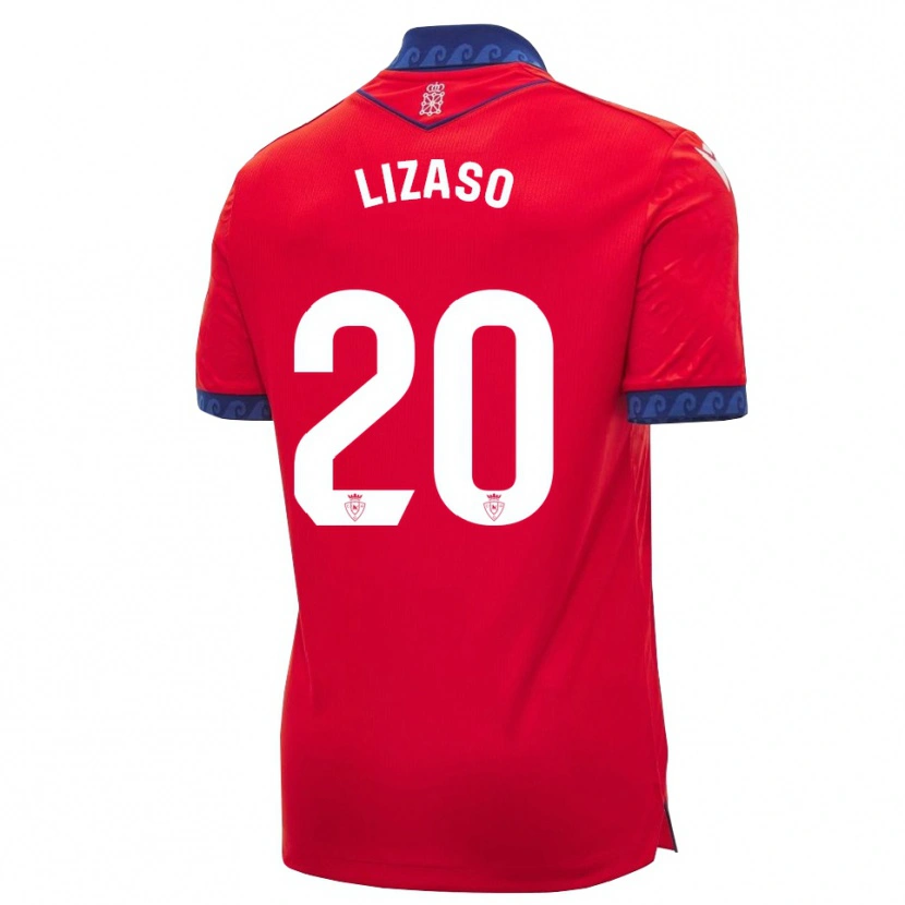 Danxen Dames Iker Lizaso #20 Rood Marineblauw Wit Thuisshirt Thuistenue 2026/27 T-Shirt
