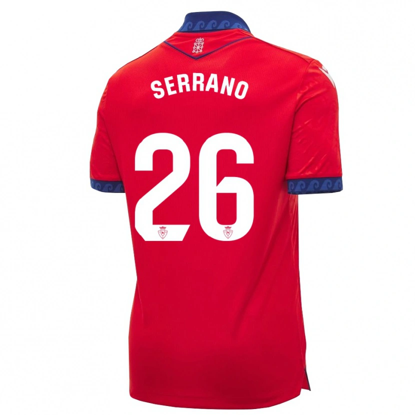 Danxen Dames Mikel Serrano #26 Rood Marineblauw Wit Thuisshirt Thuistenue 2026/27 T-Shirt