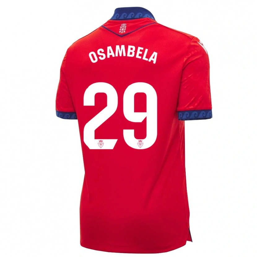 Danxen Dames Asier Osambela #29 Rood Marineblauw Wit Thuisshirt Thuistenue 2026/27 T-Shirt