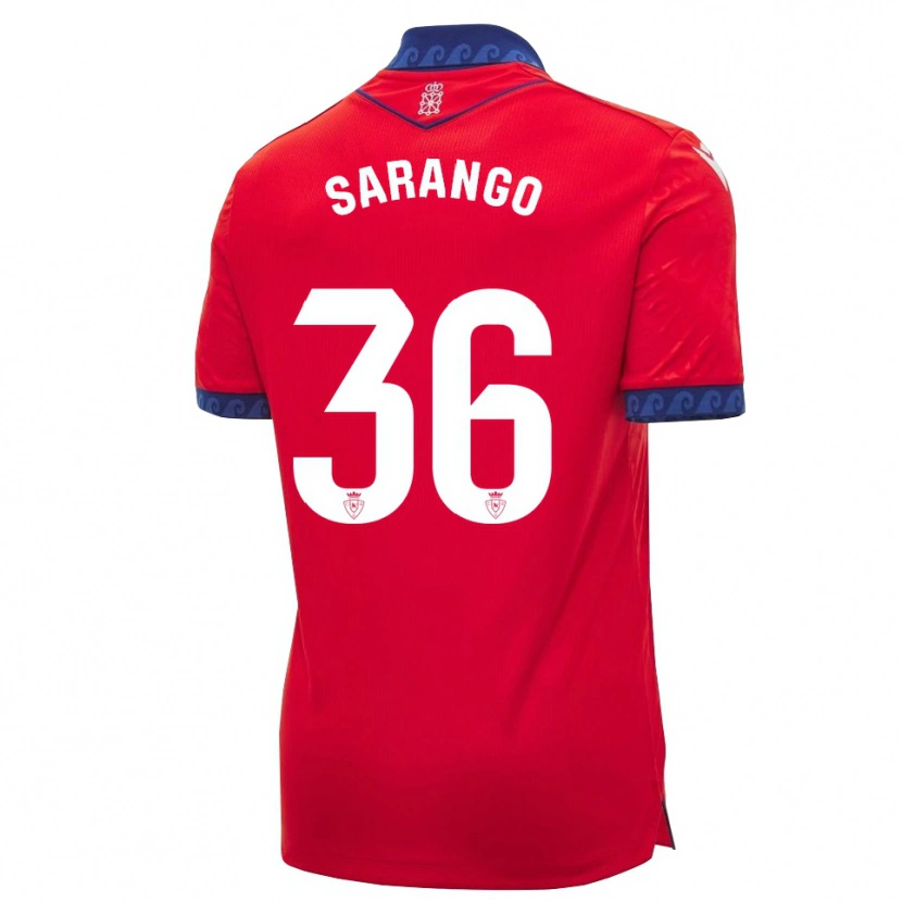 Danxen Dames Kepa Sarango #36 Rood Marineblauw Wit Thuisshirt Thuistenue 2026/27 T-Shirt