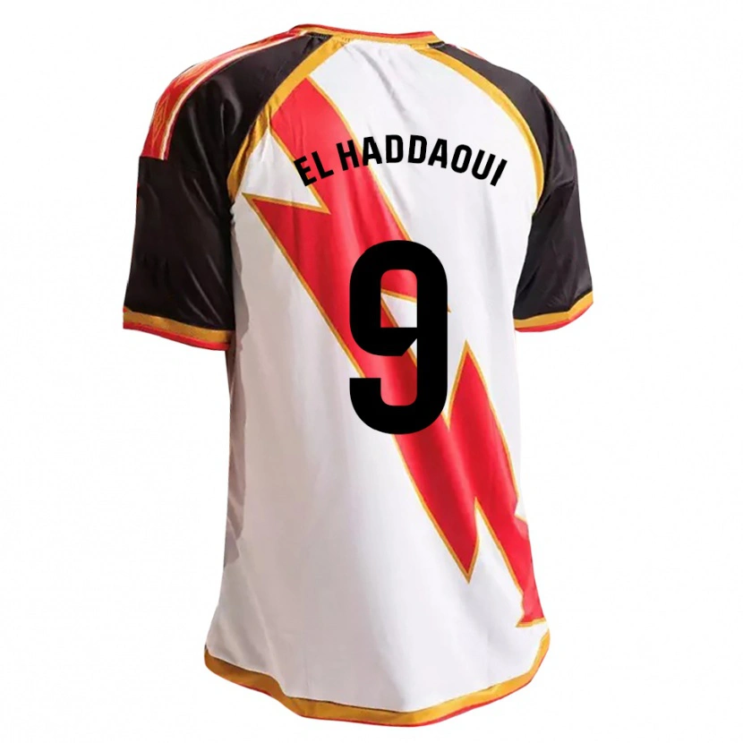 Danxen Dames Hamza El Haddaoui #9 Zwart Rood Wit Goud Thuisshirt Thuistenue 2026/27 T-Shirt