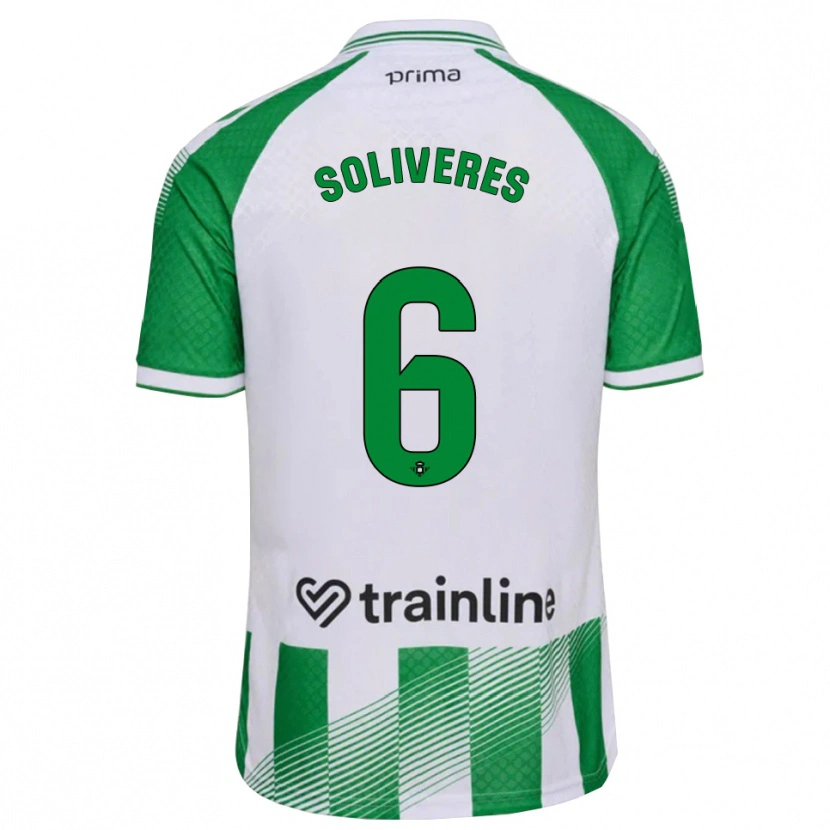Danxen Dames Gema Soliveres #6 Lichtgroen Zwart Wit Thuisshirt Thuistenue 2026/27 T-Shirt