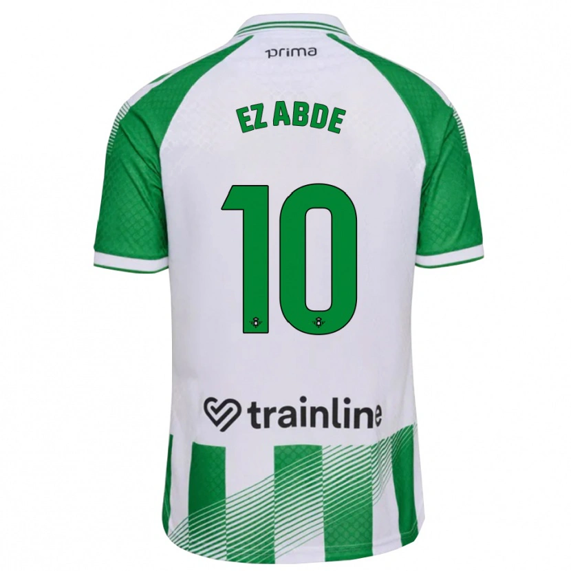 Danxen Dames Abde Ezzalzouli #10 Lichtgroen Zwart Wit Thuisshirt Thuistenue 2026/27 T-Shirt