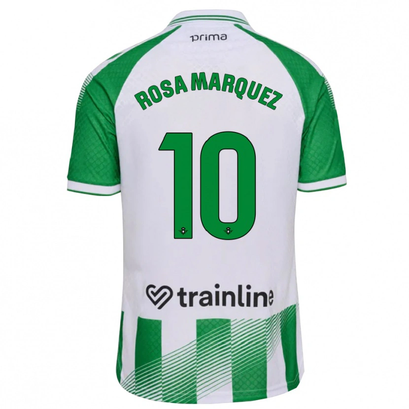 Danxen Dames Rosa Márquez Baena #10 Lichtgroen Zwart Wit Thuisshirt Thuistenue 2026/27 T-Shirt