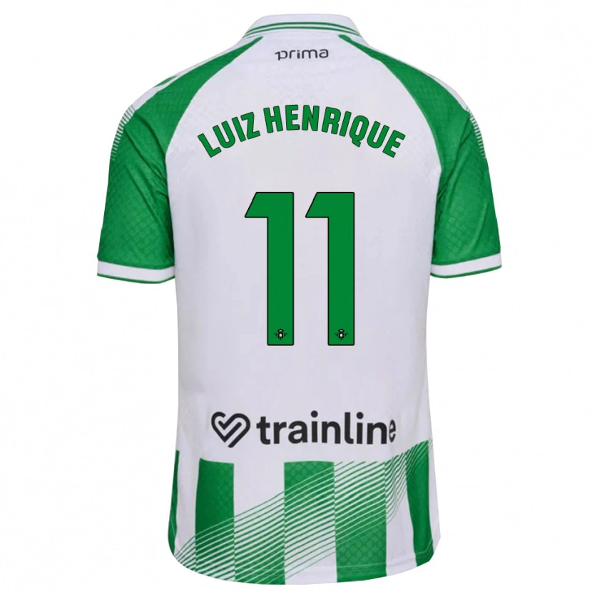 Danxen Dames Luiz Henrique #11 Lichtgroen Zwart Wit Thuisshirt Thuistenue 2026/27 T-Shirt