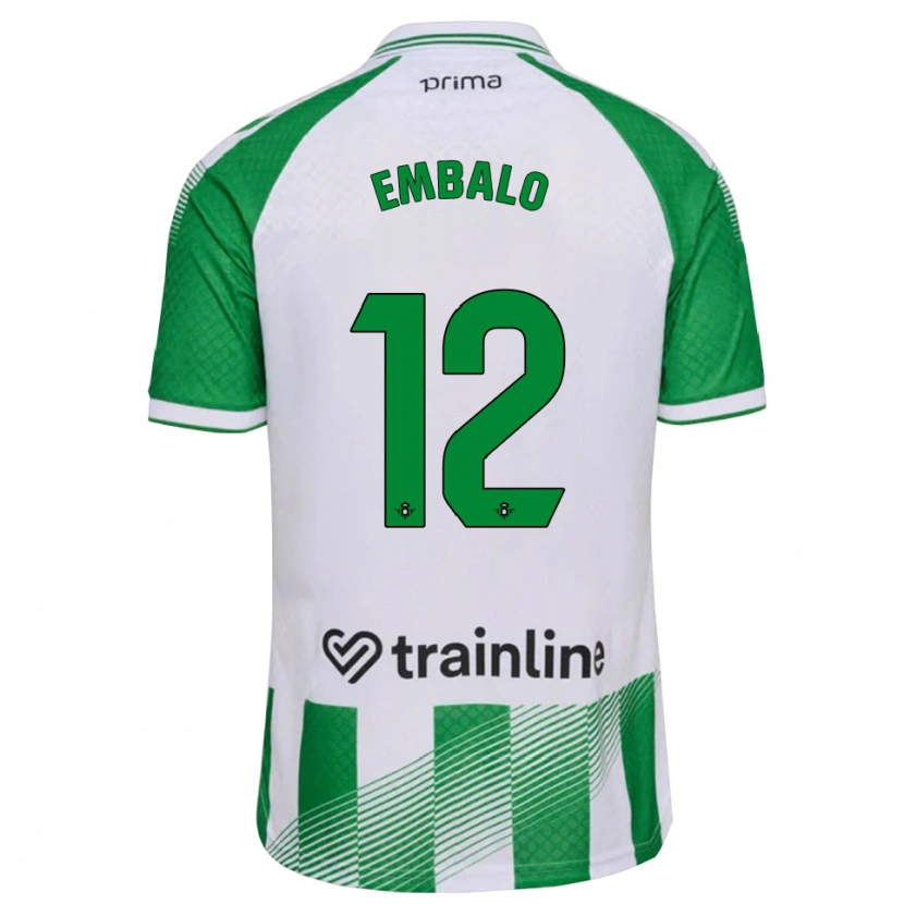 Danxen Dames Fabián Embalo #12 Lichtgroen Zwart Wit Thuisshirt Thuistenue 2026/27 T-Shirt