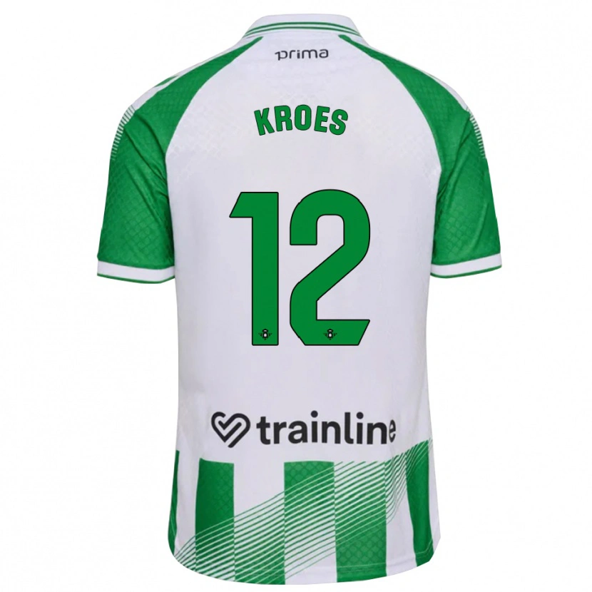 Danxen Dames Victor Kroes #12 Lichtgroen Zwart Wit Thuisshirt Thuistenue 2026/27 T-Shirt