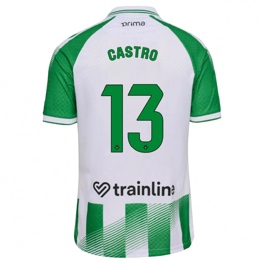 Danxen Dames Danel Castro #13 Lichtgroen Zwart Wit Thuisshirt Thuistenue 2026/27 T-Shirt