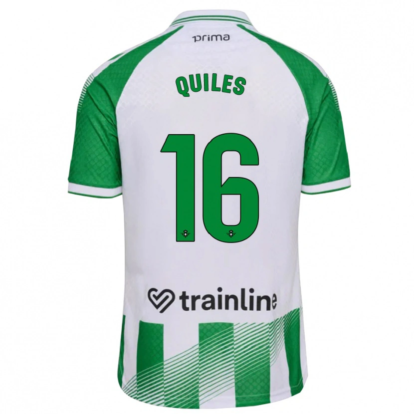 Danxen Dames Violeta García Quiles #16 Lichtgroen Zwart Wit Thuisshirt Thuistenue 2026/27 T-Shirt