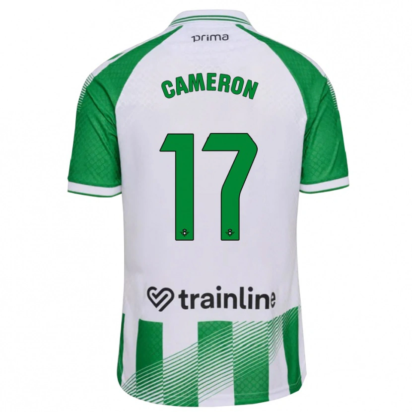 Danxen Dames Tiffany Cameron #17 Lichtgroen Zwart Wit Thuisshirt Thuistenue 2026/27 T-Shirt