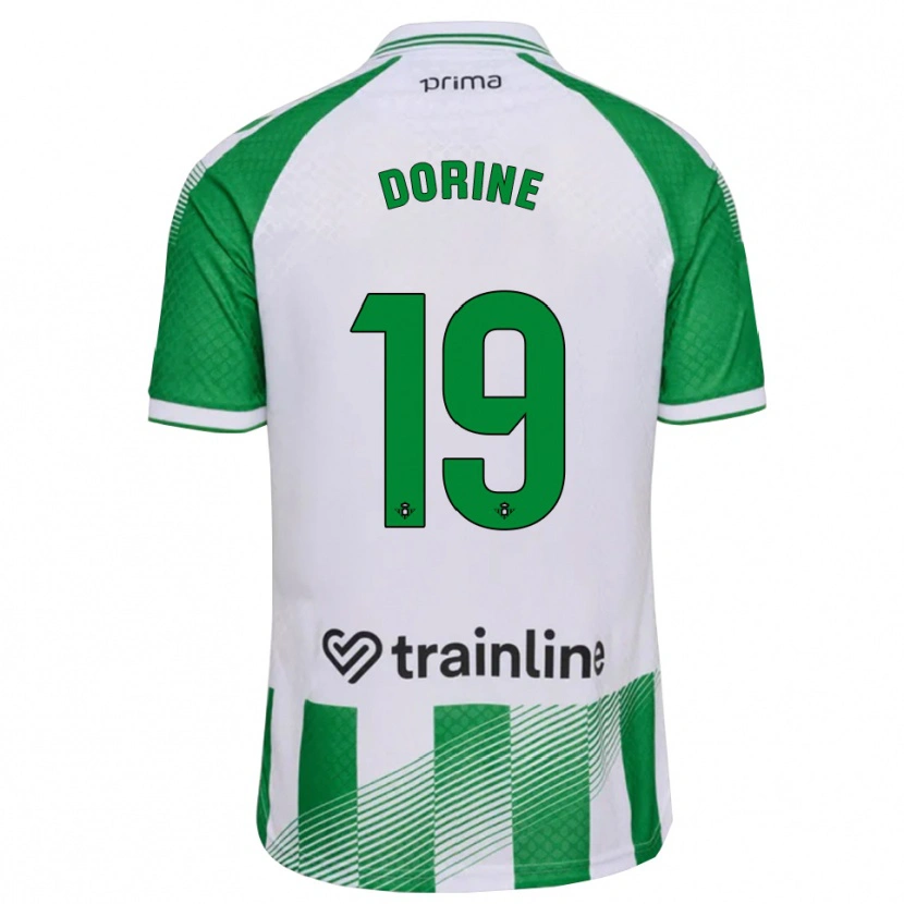 Danxen Dames Dorine Nina Chuigoue #19 Lichtgroen Zwart Wit Thuisshirt Thuistenue 2026/27 T-Shirt