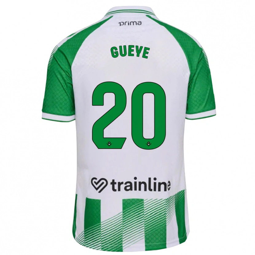 Danxen Dames Lamine Gueye #20 Lichtgroen Zwart Wit Thuisshirt Thuistenue 2026/27 T-Shirt