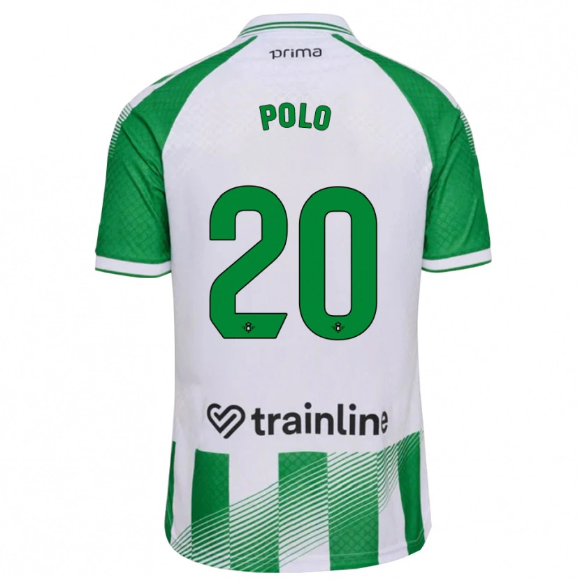Danxen Dames Tiago Polo #20 Lichtgroen Zwart Wit Thuisshirt Thuistenue 2026/27 T-Shirt