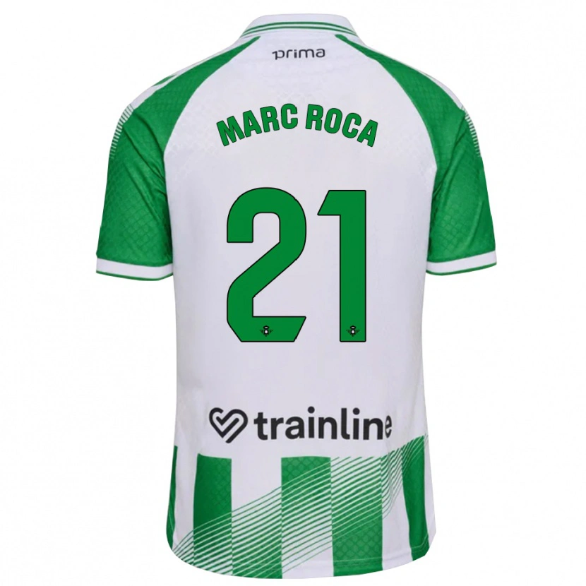 Danxen Dames Marc Roca #21 Lichtgroen Zwart Wit Thuisshirt Thuistenue 2026/27 T-Shirt