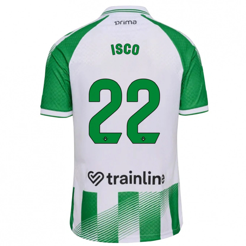 Danxen Dames Isco #22 Lichtgroen Zwart Wit Thuisshirt Thuistenue 2026/27 T-Shirt