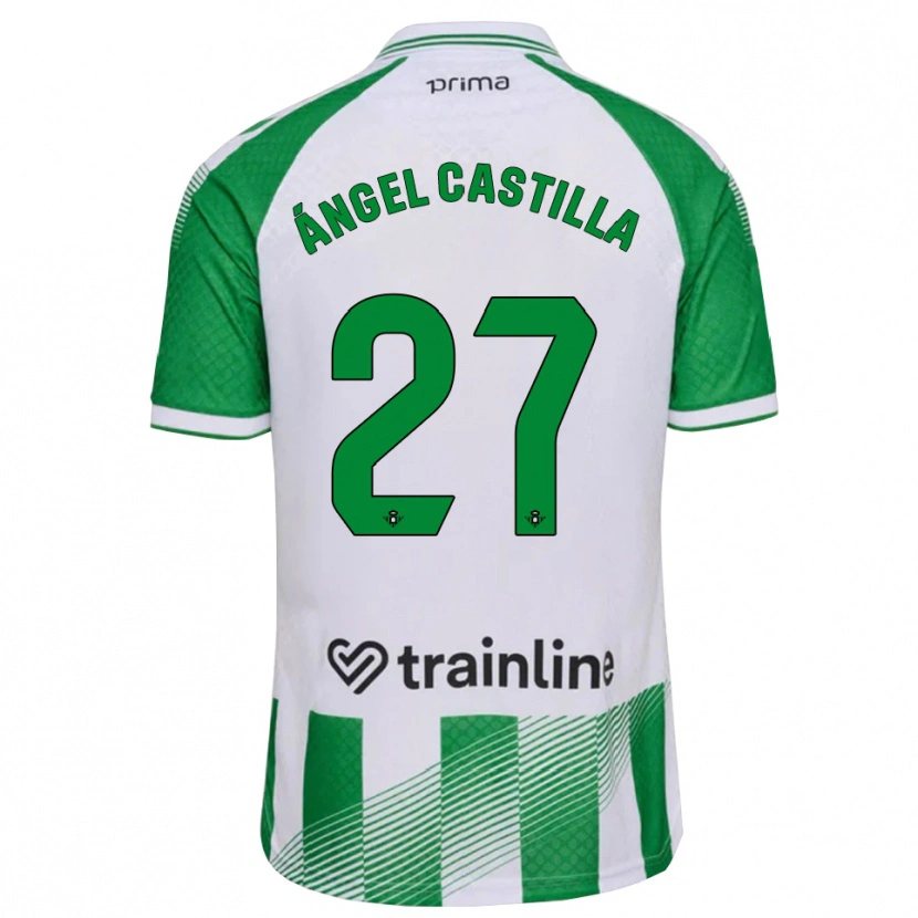 Danxen Dames Miguel Ángel Castilla #27 Lichtgroen Zwart Wit Thuisshirt Thuistenue 2026/27 T-Shirt