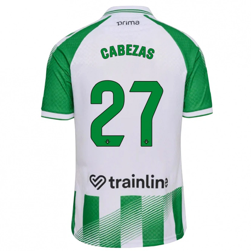 Danxen Dames Ángela Cabezas #27 Lichtgroen Zwart Wit Thuisshirt Thuistenue 2026/27 T-Shirt