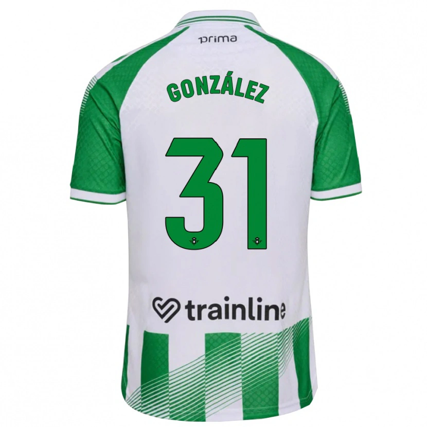 Danxen Dames Manu González #31 Lichtgroen Zwart Wit Thuisshirt Thuistenue 2026/27 T-Shirt