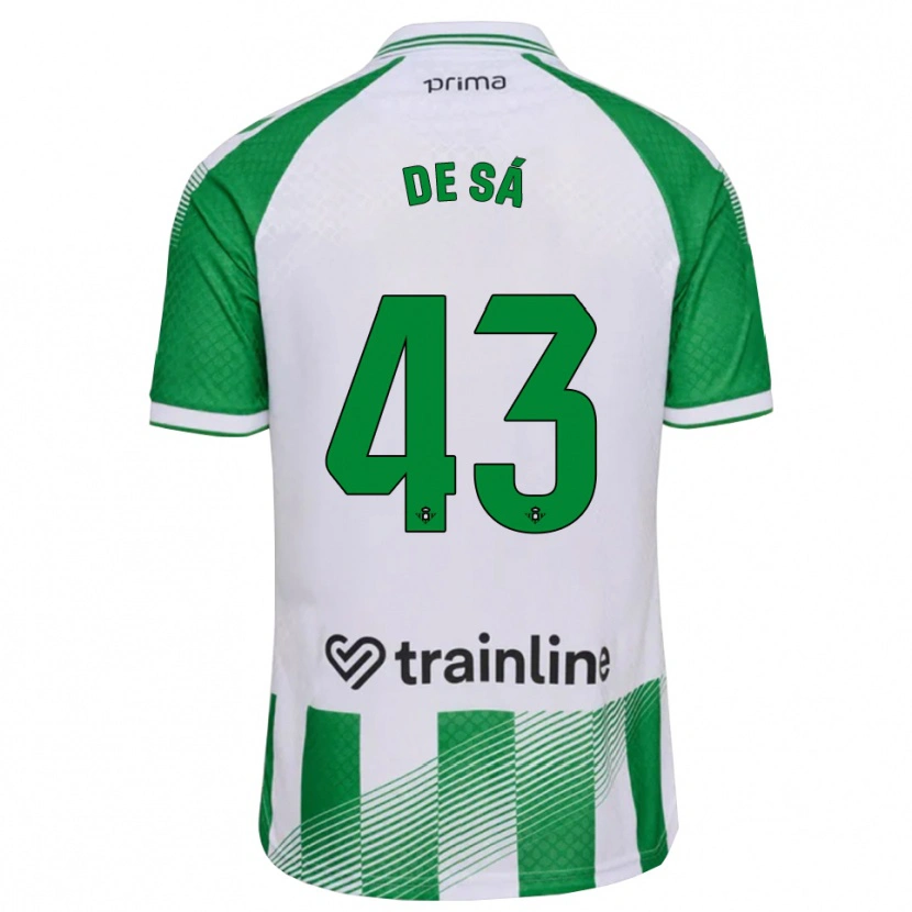 Danxen Dames Rubén De Sá #43 Lichtgroen Zwart Wit Thuisshirt Thuistenue 2026/27 T-Shirt