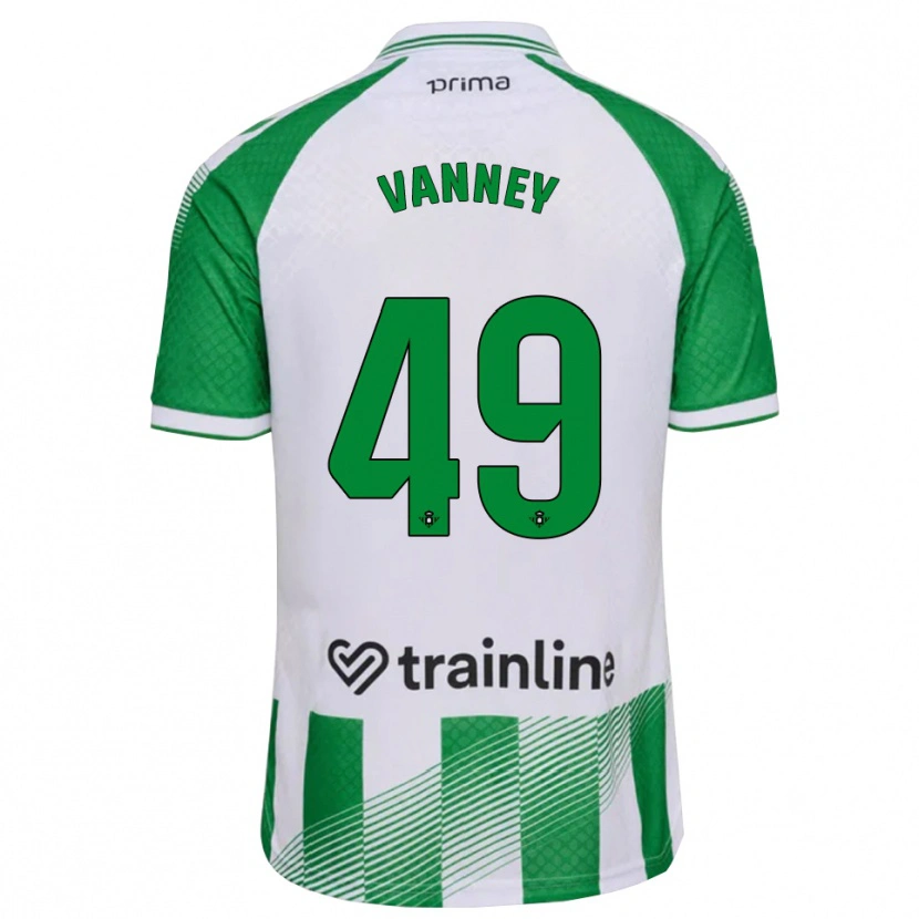 Danxen Dames Dylan Vanney #49 Lichtgroen Zwart Wit Thuisshirt Thuistenue 2026/27 T-Shirt