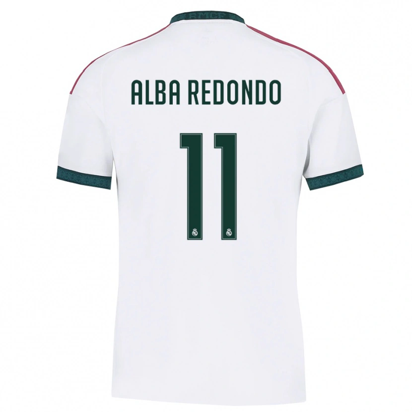 Danxen Dames Alba Redondo #11 Donkergroen Wit Rood Thuisshirt Thuistenue 2026/27 T-Shirt