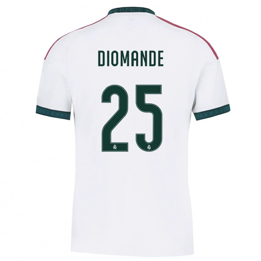 Danxen Dames Yan Diomande #25 Donkergroen Wit Rood Thuisshirt Thuistenue 2026/27 T-Shirt