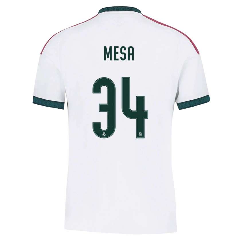 Danxen Dames Óscar Mesa #34 Donkergroen Wit Rood Thuisshirt Thuistenue 2026/27 T-Shirt