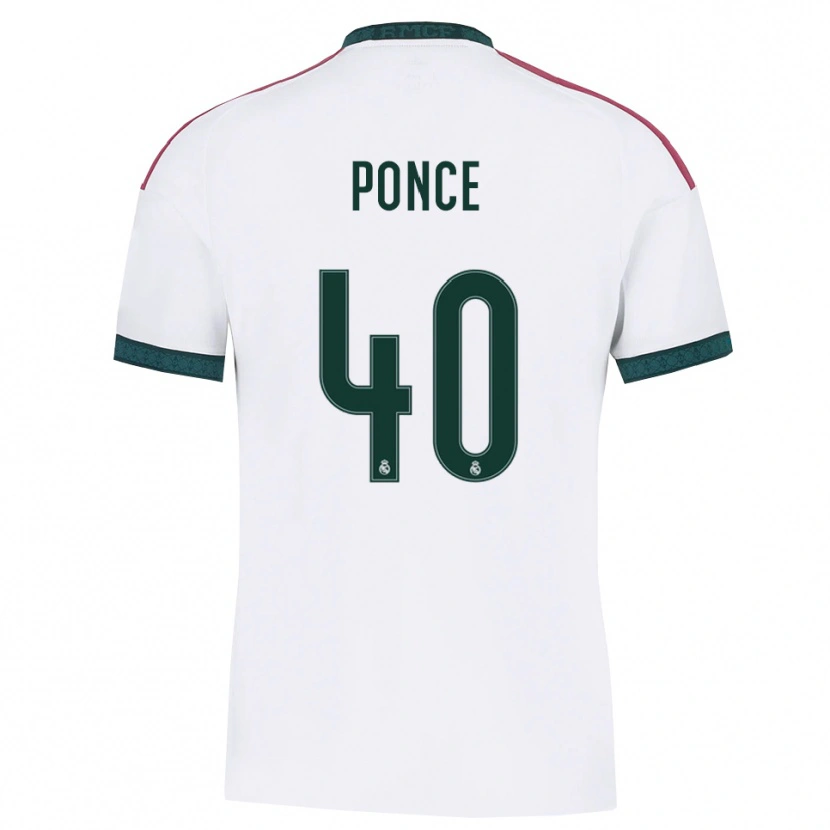 Danxen Dames Guille Ponce #40 Donkergroen Wit Rood Thuisshirt Thuistenue 2026/27 T-Shirt