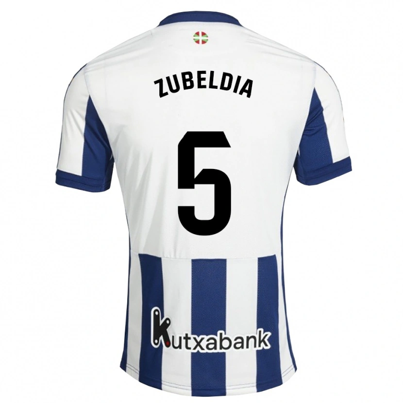 Danxen Dames Igor Zubeldia #5 Marineblauw Wit Goudenrood Thuisshirt Thuistenue 2026/27 T-Shirt