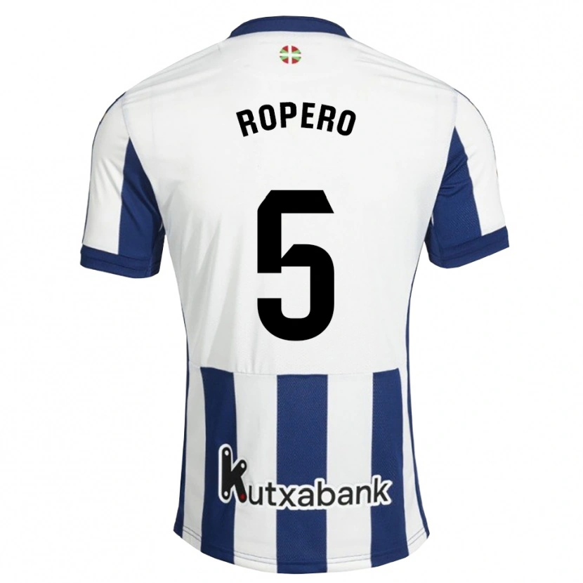 Danxen Dames Iker Ropero #5 Marineblauw Wit Goudenrood Thuisshirt Thuistenue 2026/27 T-Shirt