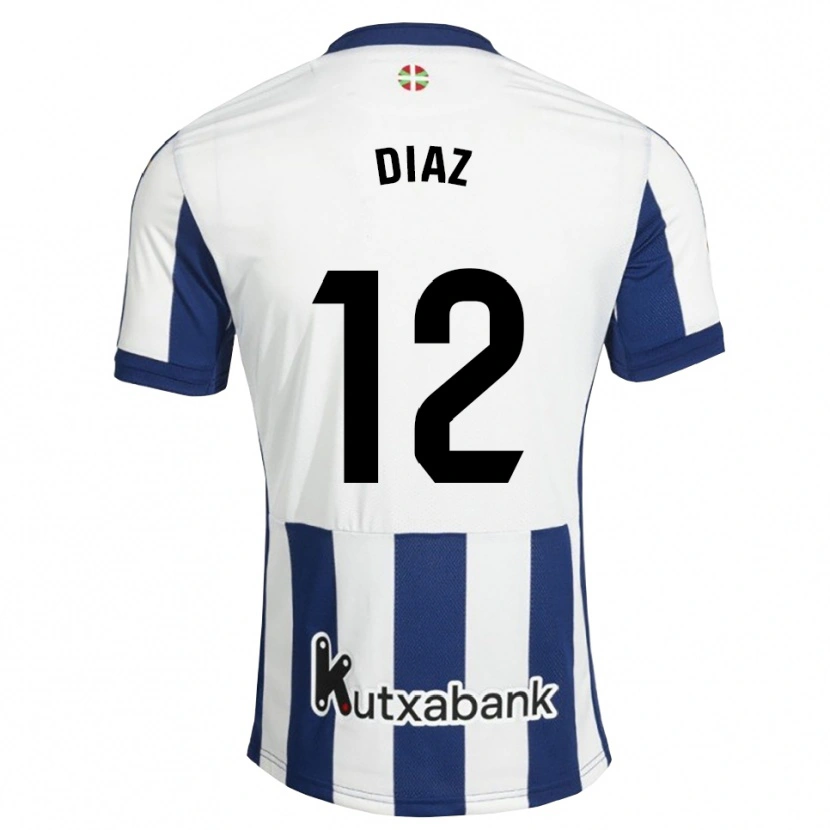 Danxen Dames Ekain Díaz #12 Marineblauw Wit Goudenrood Thuisshirt Thuistenue 2026/27 T-Shirt