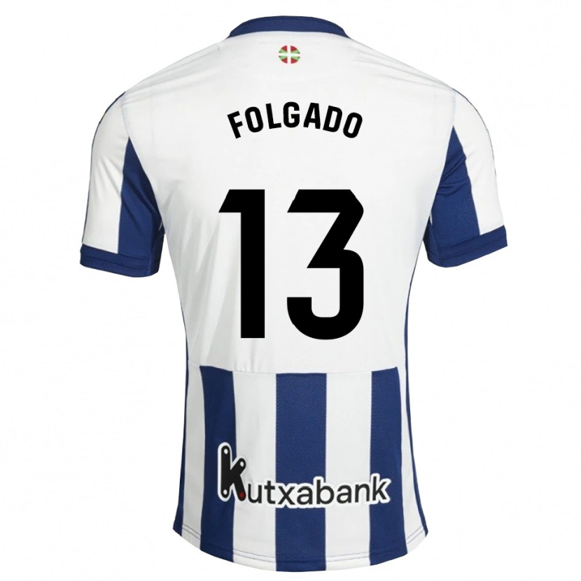 Danxen Dames Theo Folgado #13 Marineblauw Wit Goudenrood Thuisshirt Thuistenue 2026/27 T-Shirt