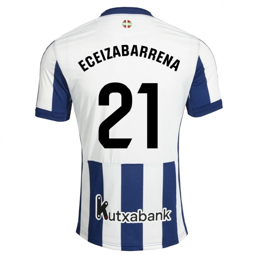 Danxen Dames Jon Eceizabarrena #21 Marineblauw Wit Goudenrood Thuisshirt Thuistenue 2026/27 T-Shirt