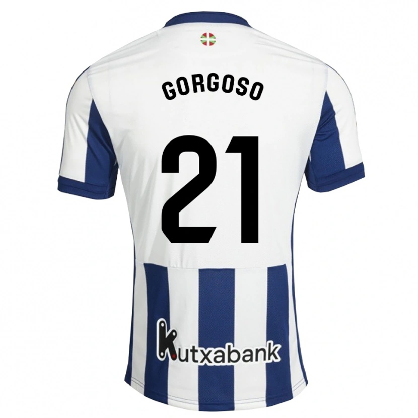Danxen Dames Emma Ramirez Gorgoso #21 Marineblauw Wit Goudenrood Thuisshirt Thuistenue 2026/27 T-Shirt