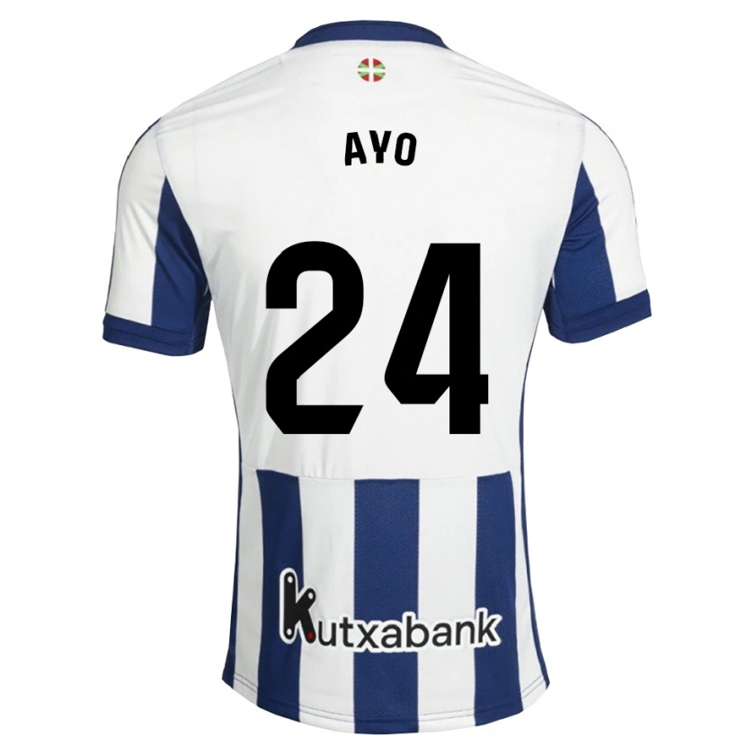 Danxen Dames Unax Ayo #24 Marineblauw Wit Goudenrood Thuisshirt Thuistenue 2026/27 T-Shirt