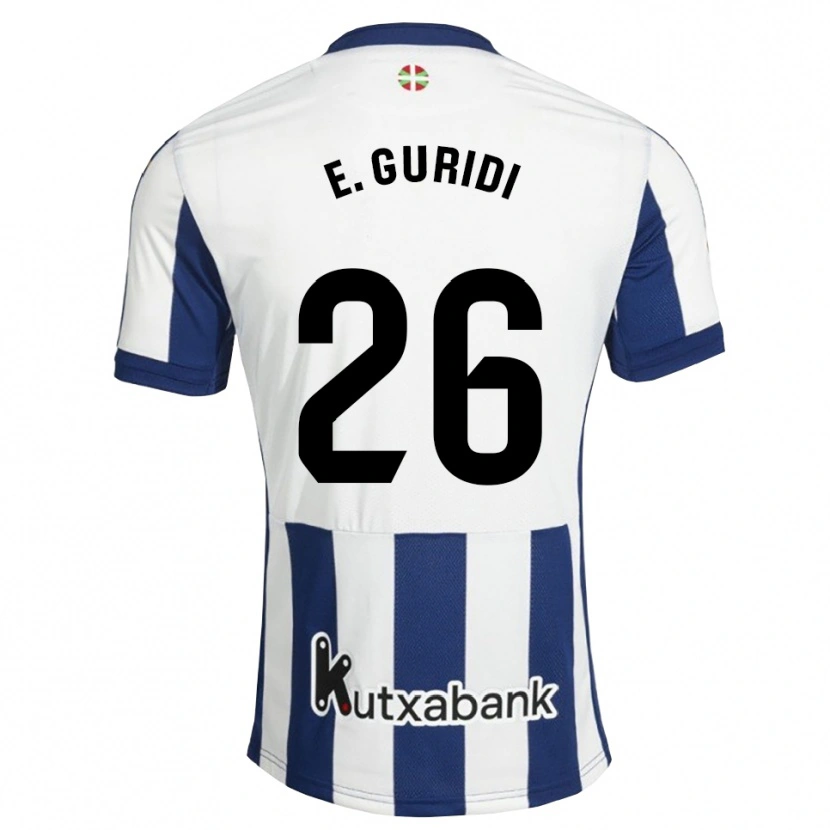 Danxen Dames Elene Guridi Mesonero #26 Marineblauw Wit Goudenrood Thuisshirt Thuistenue 2026/27 T-Shirt