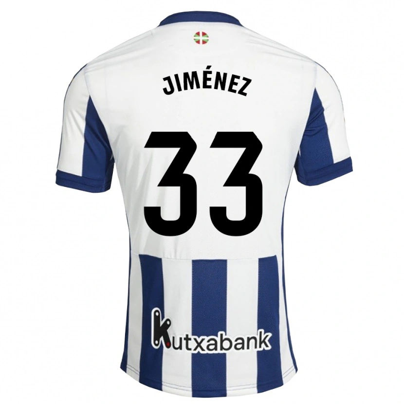 Danxen Dames Javier Jiménez #33 Marineblauw Wit Goudenrood Thuisshirt Thuistenue 2026/27 T-Shirt