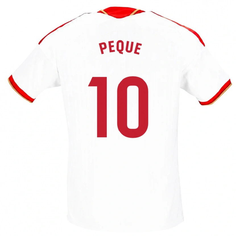 Danxen Dames Peque Fernández #10 Wit Rood Thuisshirt Thuistenue 2026/27 T-Shirt