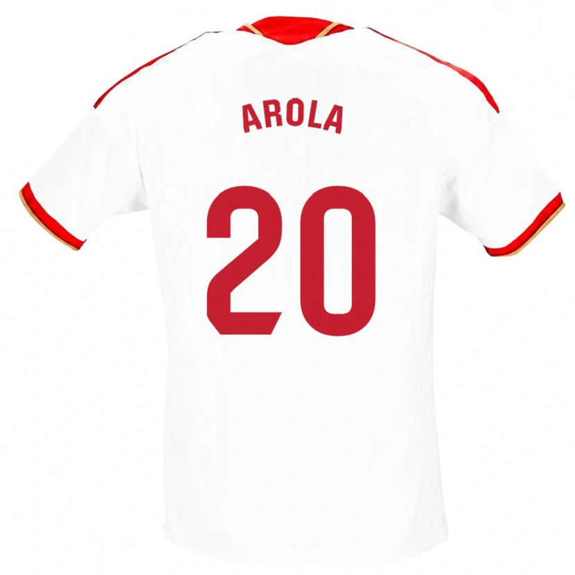 Danxen Dames Arola Aparicio Gili #20 Wit Rood Thuisshirt Thuistenue 2026/27 T-Shirt