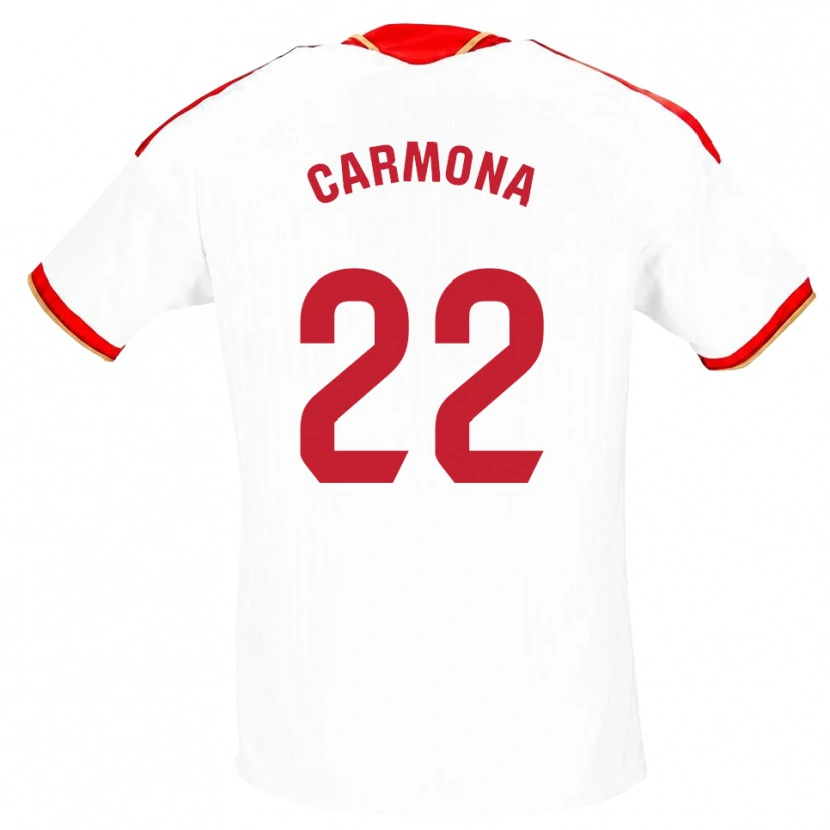 Danxen Dames José Ángel Carmona #22 Wit Rood Thuisshirt Thuistenue 2026/27 T-Shirt