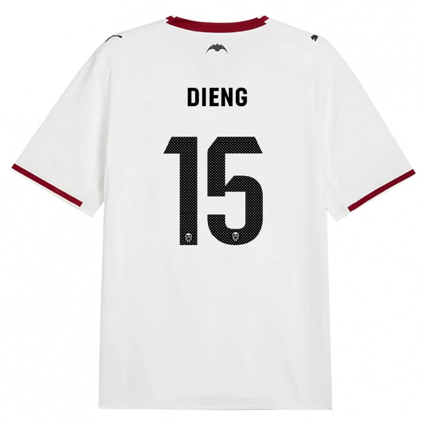 Danxen Dames Aliou Dieng #15 Zwart Wit Rood Geel Thuisshirt Thuistenue 2026/27 T-Shirt