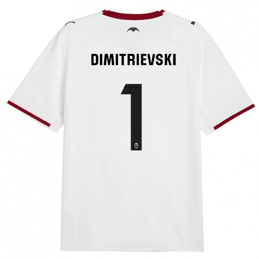 Danxen Dames Stole Dimitrievski #1 Zwart Wit Rood Geel Thuisshirt Thuistenue 2026/27 T-Shirt